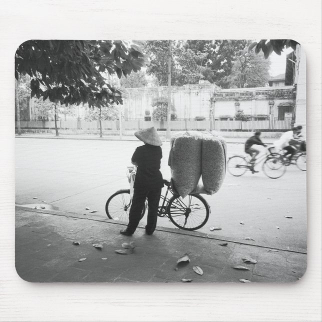 Tapis De Souris Hanoi Vietnam, Bicyle Delivery Woman (NR) (Devant)