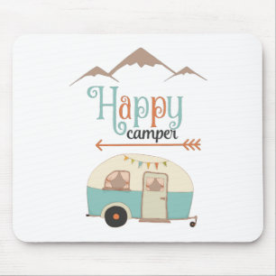 Tapis De Souris Happy Camper Cute Retro RV