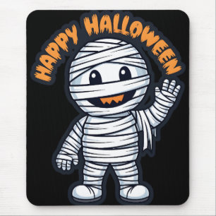 Tapis De Souris Happy Halloween momie sympathique