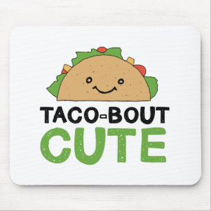 Tapis De Souris Happy Hand Drag Taco-bout Cute Taco Art Design