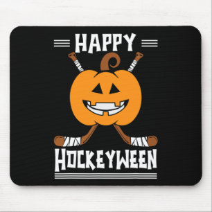 Tapis De Souris Happy Hockeyween Joueur de hockey sur glace Hallow