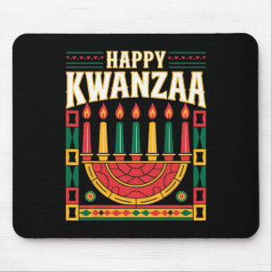 Tapis De Souris Happy Kwanzaa - African American Family Matching P