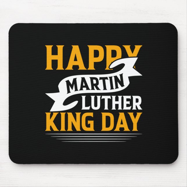 Tapis De Souris Happy Martin Luther King Sticker (Devant)