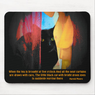 Tapis De Souris Harold Monro citation/ Garçon aux yeux verts