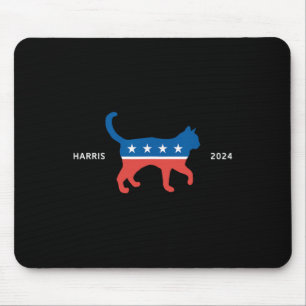 Tapis De Souris Harris 2024 Democrat Cat - Vote Pour Kamala Wheime