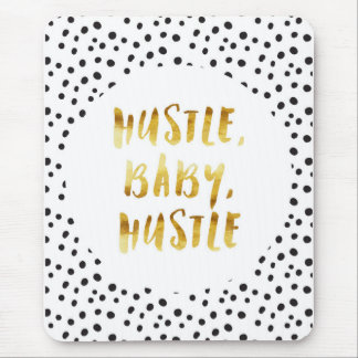 Tapis De Souris Hâte, bébé, énonciation cursive d'or de hâte