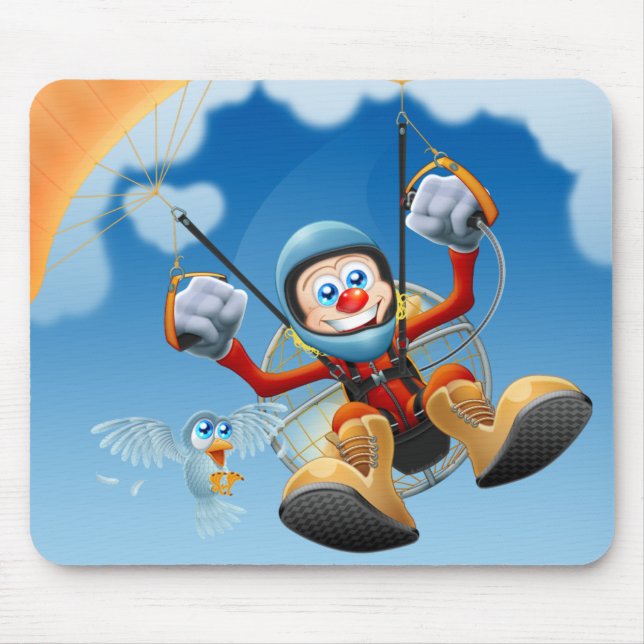 Tapis De Souris Haut Paramotor volant Mousepad (Devant)