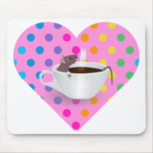 Tapis De Souris heart coffee mouse
