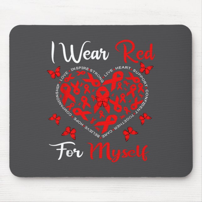 Tapis De Souris Heart Disease Awareness Month Open Heart Diseases  (Devant)
