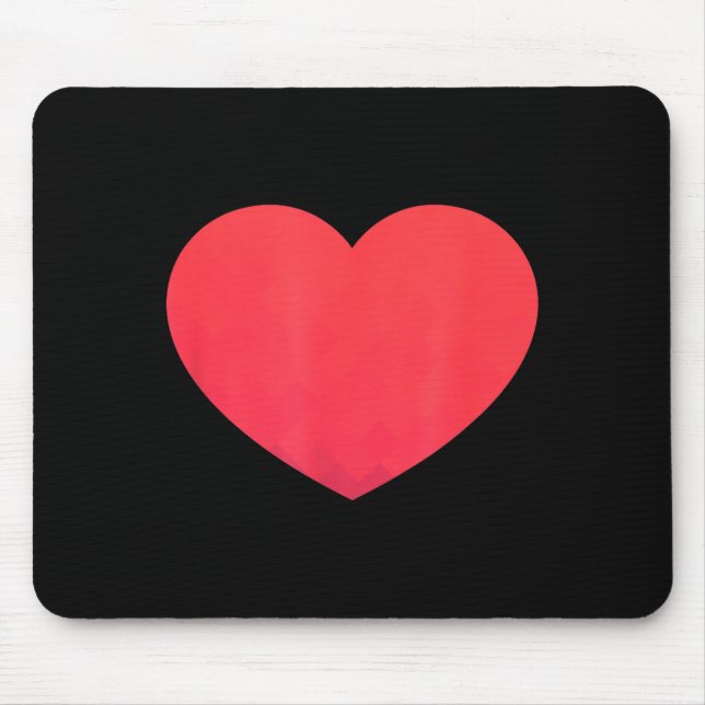 Tapis De Souris Heart Valentines Day Shirt - Graphic Novelty Love  (Devant)