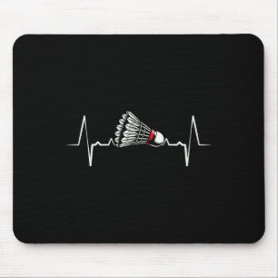 Tapis De Souris Heartbeat Ecg Shuttle Badminton Player Shuttle 2