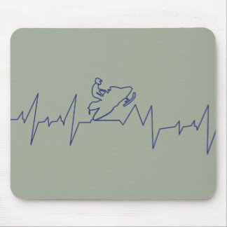 Tapis De Souris Heartbeat-Snowmobile
