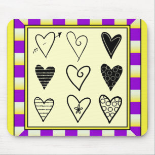 Tapis De Souris Hearts