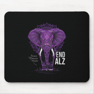 Tapis De Souris Heimer fin de sensibilisation à l'éléphant pourpre