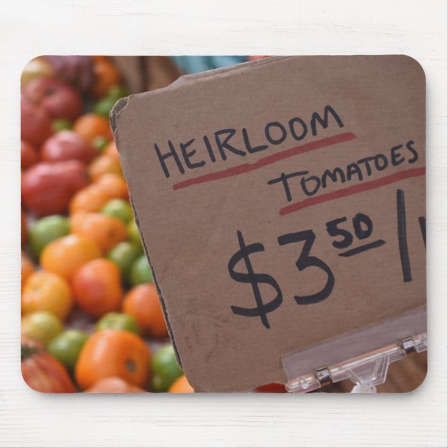 Tapis De Souris Heirloom Tomates Greenmarket Marché des agriculteu (Devant)