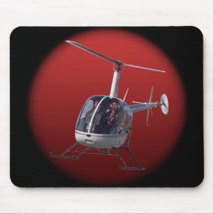 Tapis De Souris Hélicoptère Mousepad Volant Chopper Helicopter Cad