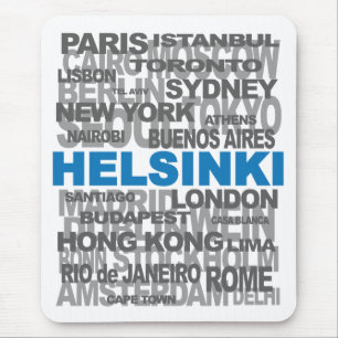 Tapis De Souris HELSINKI et d'autres villes mousepad