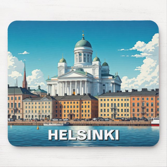 Tapis De Souris Helsinki Finlande Voyages (Devant)