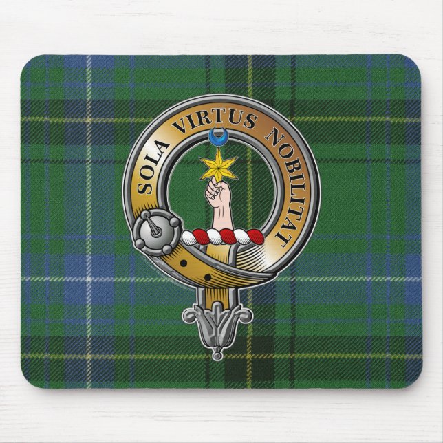 Tapis De Souris Henderson Tartan & Badge (Devant)