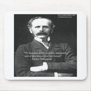 Tapis De Souris Henry Drummond "Love 4Ever" Love Citations Cadeaux