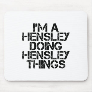 Tapis De Souris Hensley Funny Surnom Family Tree Birthday