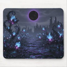 Heure de sorcière forêt enchantée Mousepad