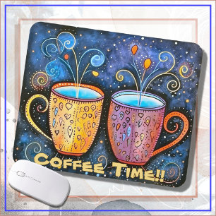 TAPIS DE SOURIS - Heure du café !!