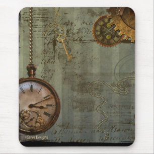 Tapis De Souris Heure Steampunk