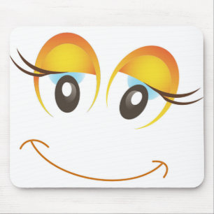 TAPIS DE SOURIS HEUREUSE FILLE FACE