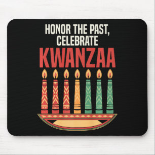 Tapis De Souris Heureux Kwanzaa bougies Afrique Fête Afrique Améri
