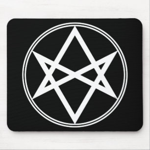 Tapis De Souris Hexagramme unicoural blanc