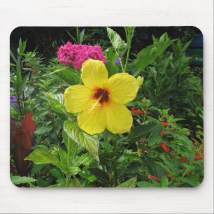 Tapis De Souris Hibiscus jaune