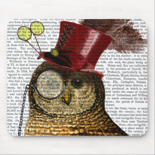 Tapis De Souris Hibou avec le casquette supérieur 3
