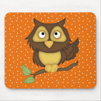 Tapis De Souris Hibou de bande dessinée (bronzez)