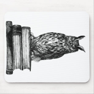 Tapis De Souris Hibou de bibliothèque