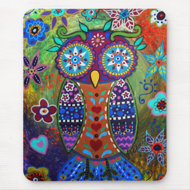 Tapis De Souris hibou fantaisie (Devant)