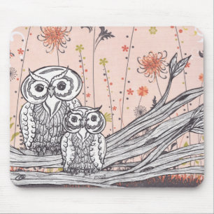Tapis De Souris Hiboux 15 Mousepad