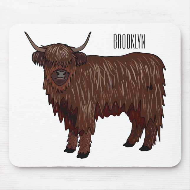 Tapis De Souris Highland cow (Devant)