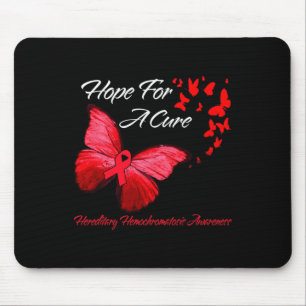 Tapis De Souris Hippie Dragonfly Red Ribbon Sensibilisation au can