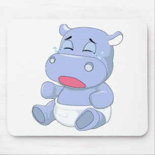 Tapis De Souris Hippo bébé pleurant
