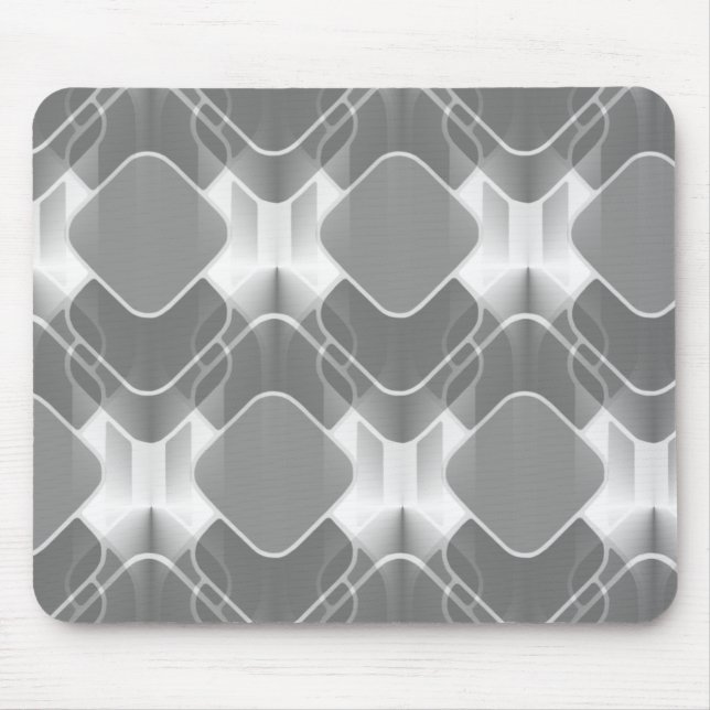 Tapis De Souris Hipster Mousepad rétro, gris (Devant)