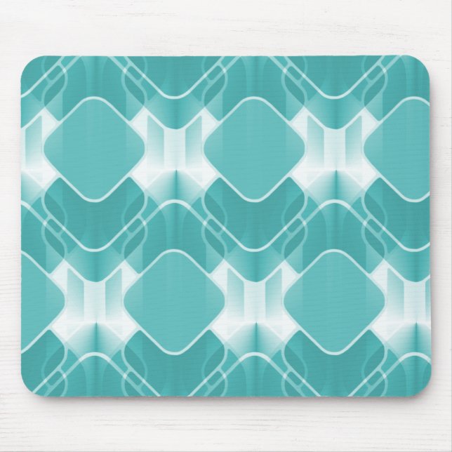 Tapis De Souris Hipster Mousepad, Turquoise (Devant)