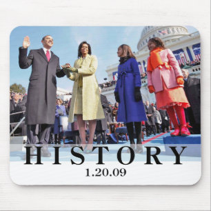Tapis De Souris HISTOIRE : Le Président Obama Swearing In Ceremony