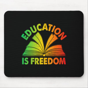 Tapis De Souris Histoire Noire L'éducation est liberté Livres Noir