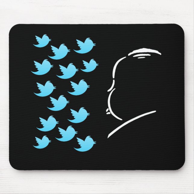 Tapis De Souris Hitch and Tweets (Devant)
