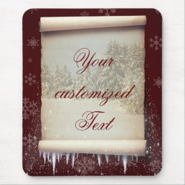 Tapis De Souris Hivernment Parchment Illustration
