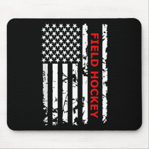 Tapis De Souris Hockey sur gazon Drapeau Usa pour Américains Femme