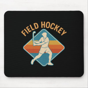 Tapis De Souris Hockey sur gazon rétro sport style vintage