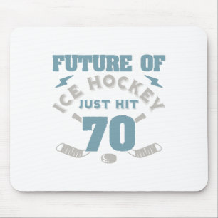 Tapis De Souris Hockey sur glace 70e anniversaire Joueur futur Puc