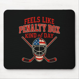 Tapis De Souris Hockey sur glace patriotique drapeau du 4 juillet